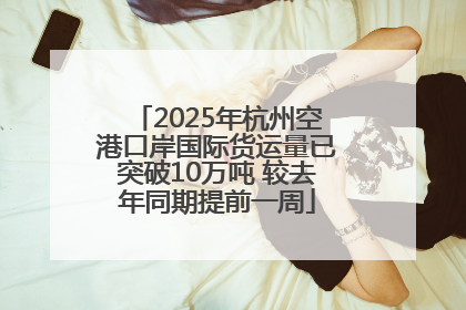 2025年杭州空港口岸国际货运量已突破10万吨 较去年同期提前一周