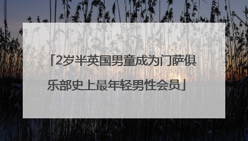 2岁半英国男童成为门萨俱乐部史上最年轻男性会员