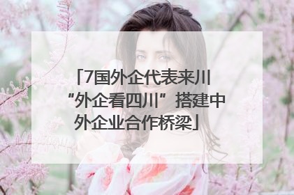 7国外企代表来川 “外企看四川”搭建中外企业合作桥梁