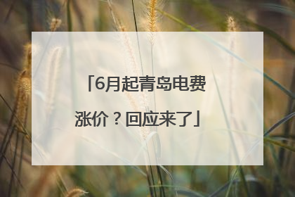6月起青岛电费涨价？回应来了