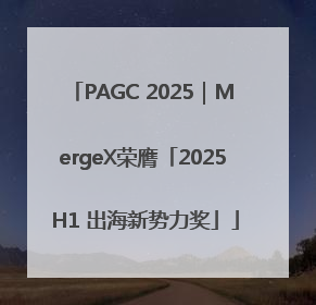 PAGC 2025｜MergeX荣膺「2025 H1 出海新势力奖」