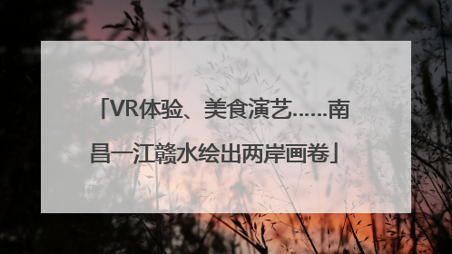 VR体验、美食演艺……南昌一江赣水绘出两岸画卷